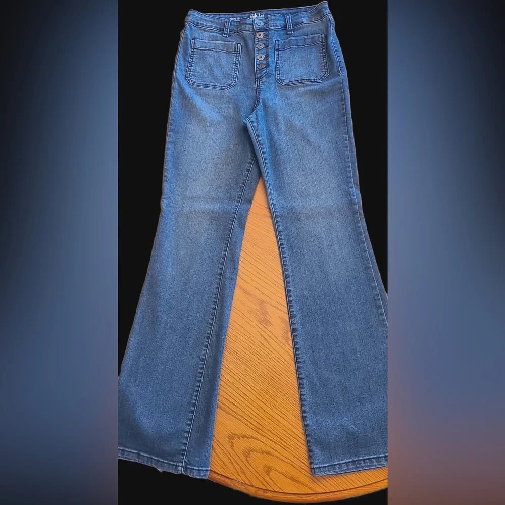 Style & Co. Women's Flare Jeans in Blue - Picture 4 of 8